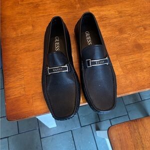 GUESS Men's Black Slip-On Loafers